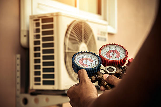 Professional Hvac technician working in New Knoxville, OH